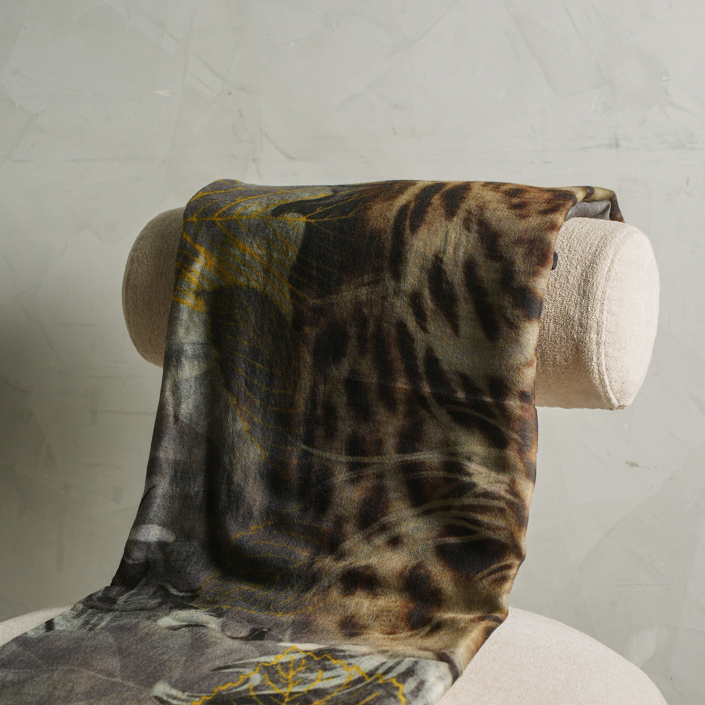 Meesha Shawls Multicolor Leopard Printed Scarf