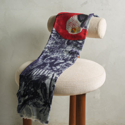 Meesha Shawls Parrot Printed Scarf