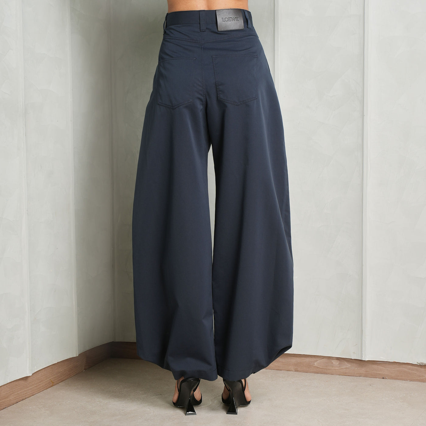 LOEWE Baloon trousers black long pants cotton midnight blue