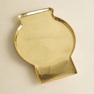 Large Modern Matka Brass Plate