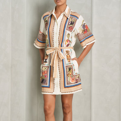 Multi coloured patterned dress 