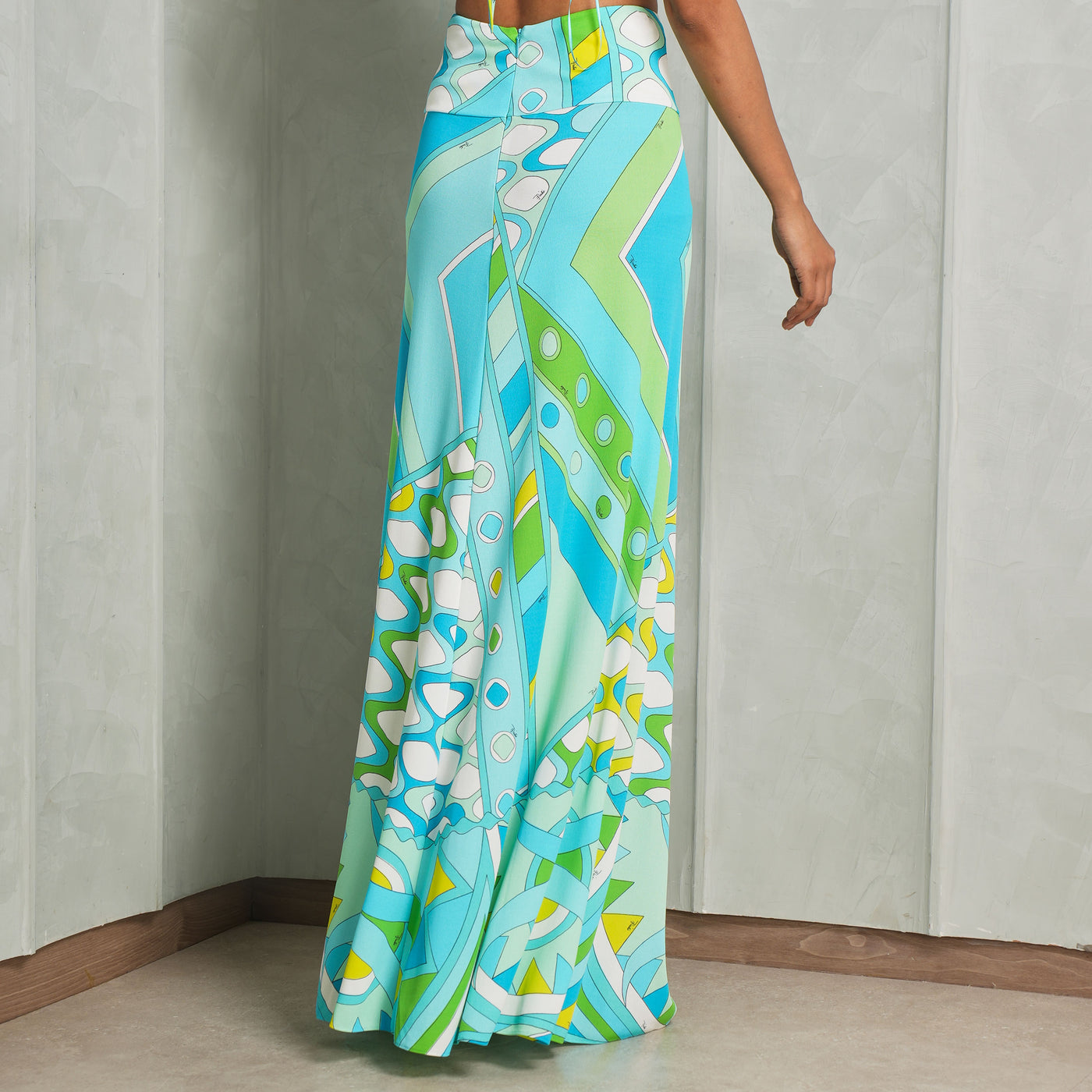 PUCCI High Waist Printed Maxi Skirt