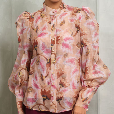 Illustration Floral Blouse