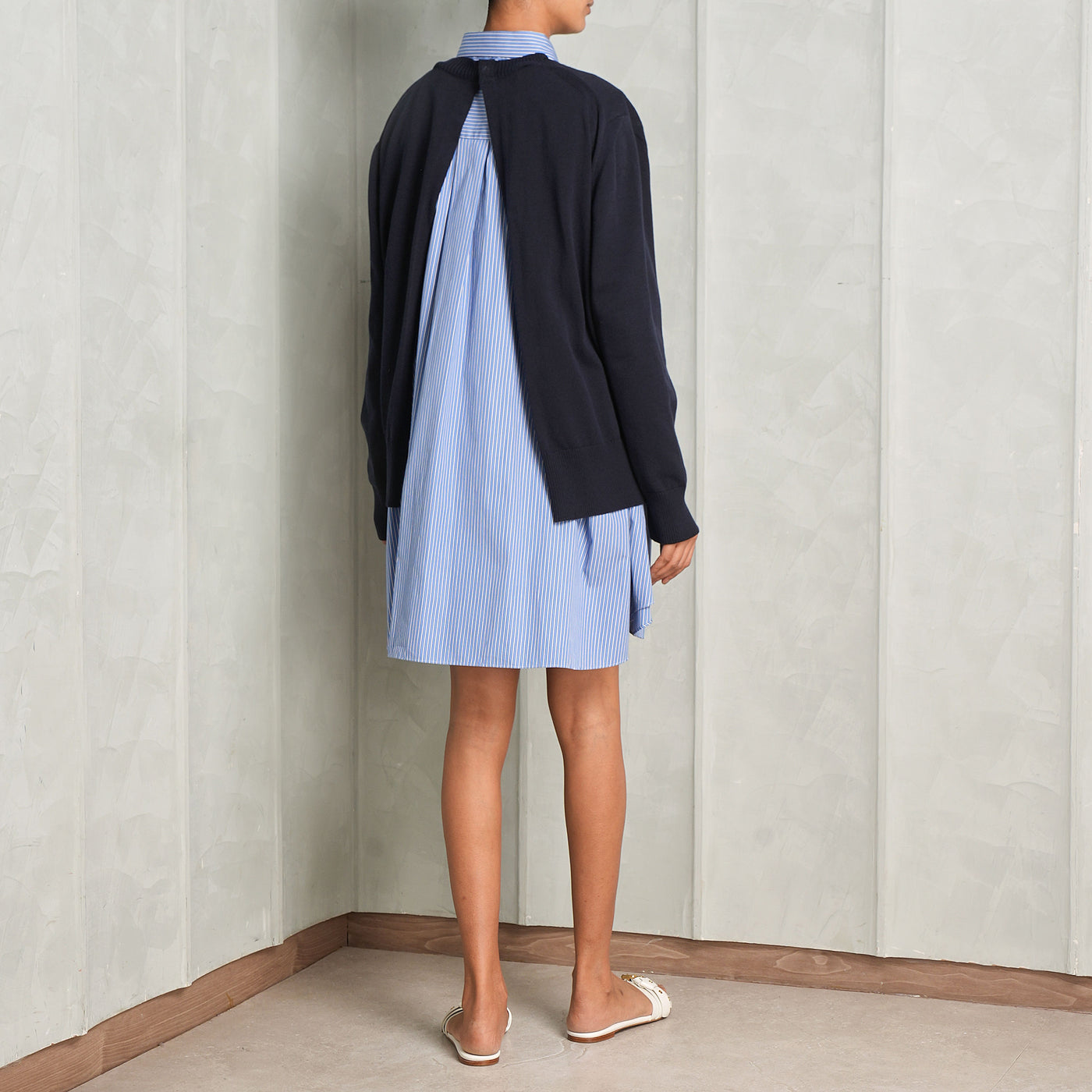 Poplin Cotton Knit Dress