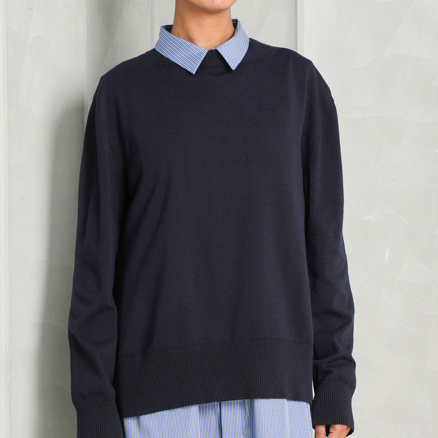 Poplin Cotton Knit Dress