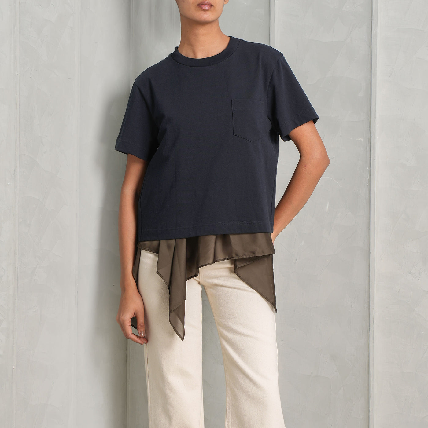 Satin Cotton Jersey T-Shirt