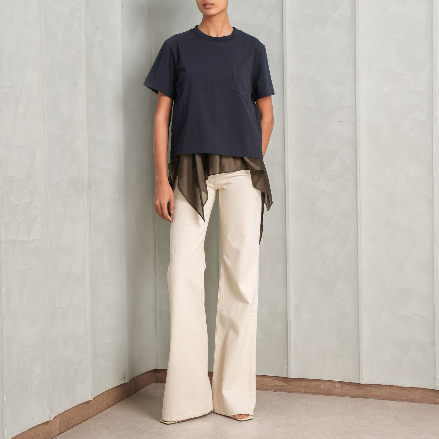 Satin Cotton Jersey T-Shirt