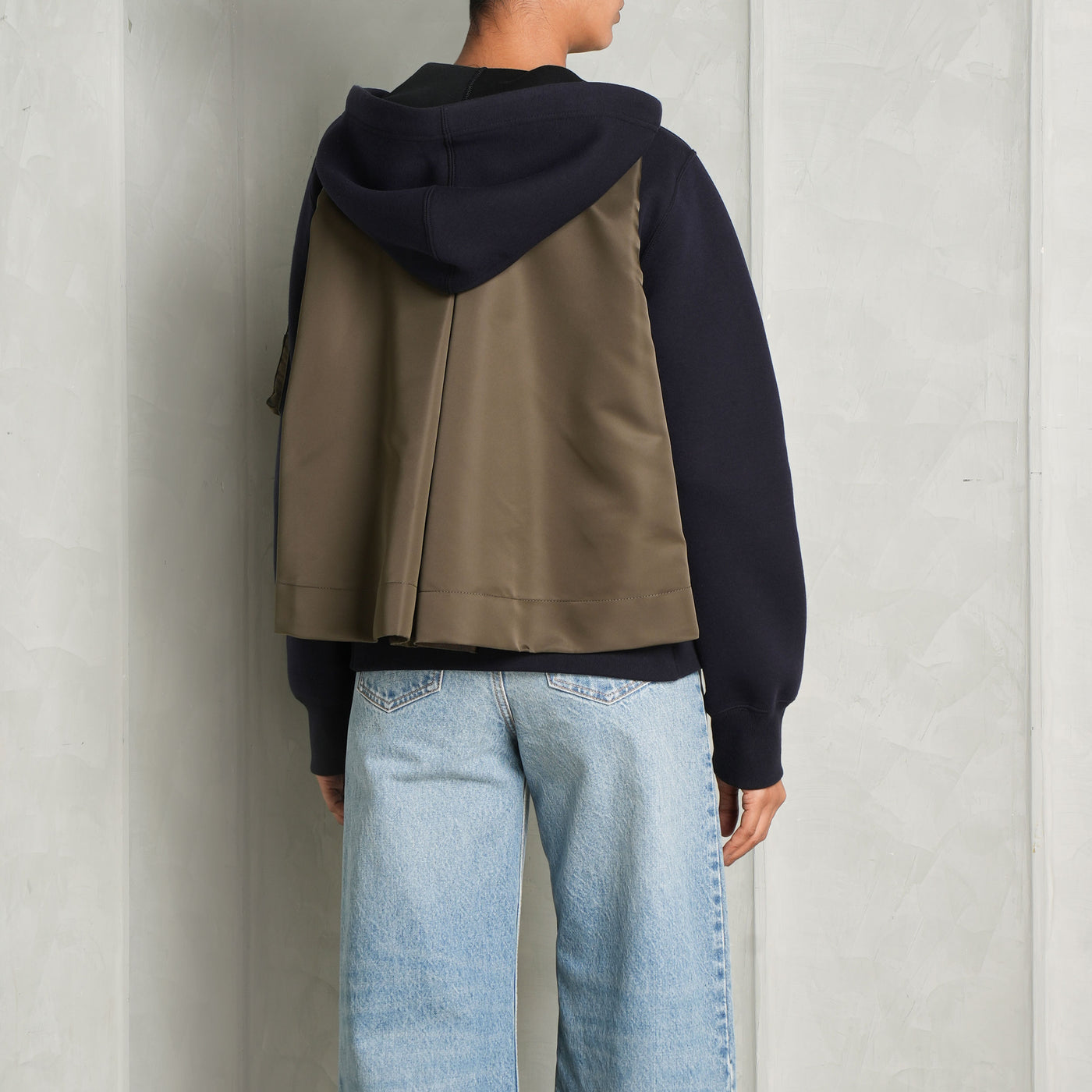 Sponge Sweat Nylon Twill Hoodie