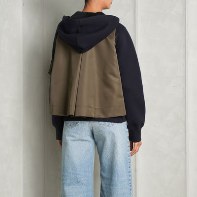 Sponge Sweat Nylon Twill Hoodie