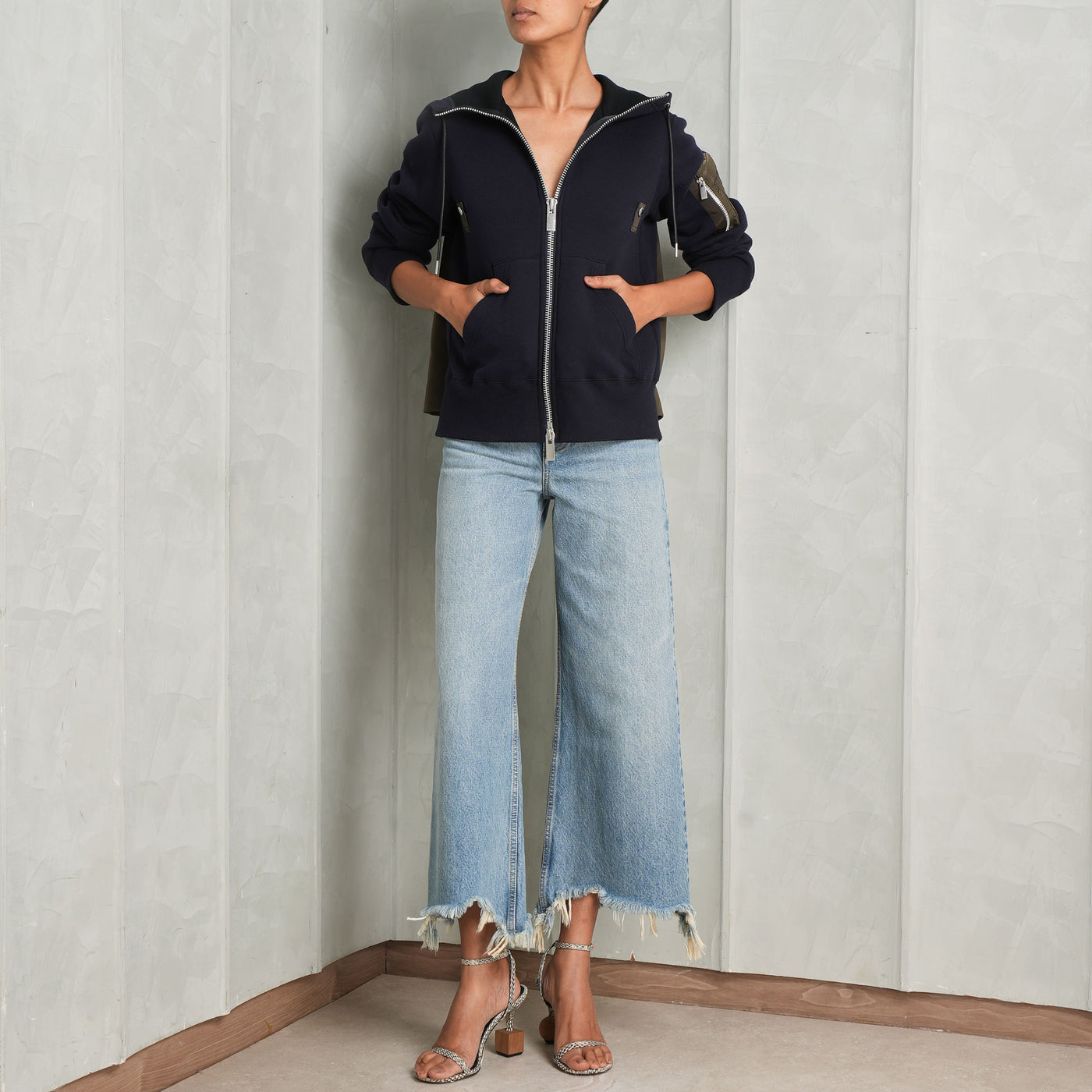 Sponge Sweat Nylon Twill Hoodie