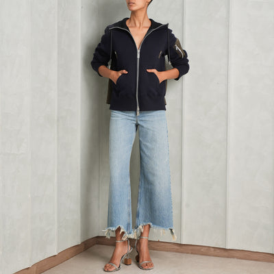 Sponge Sweat Nylon Twill Hoodie