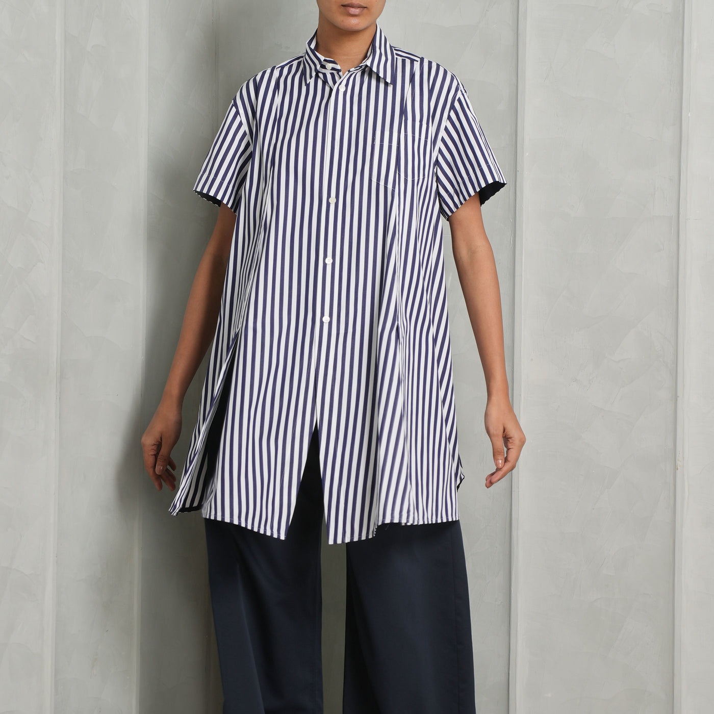 Poplin Slit Shirt