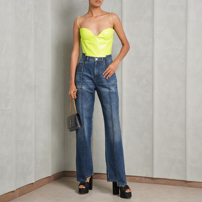 Halston Sweetheart Neck Bodysuit