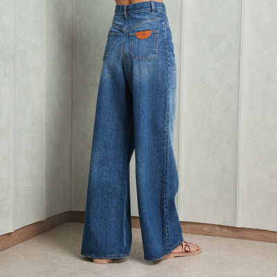 Chloé Wide-Leg Jeans Pockets