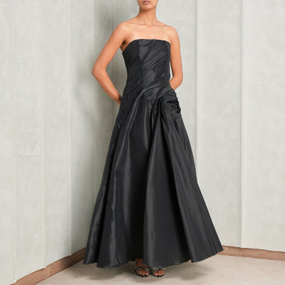 black strapless gown from acler at le mill