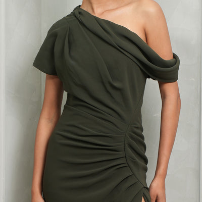 Kally Draped Midi Dress