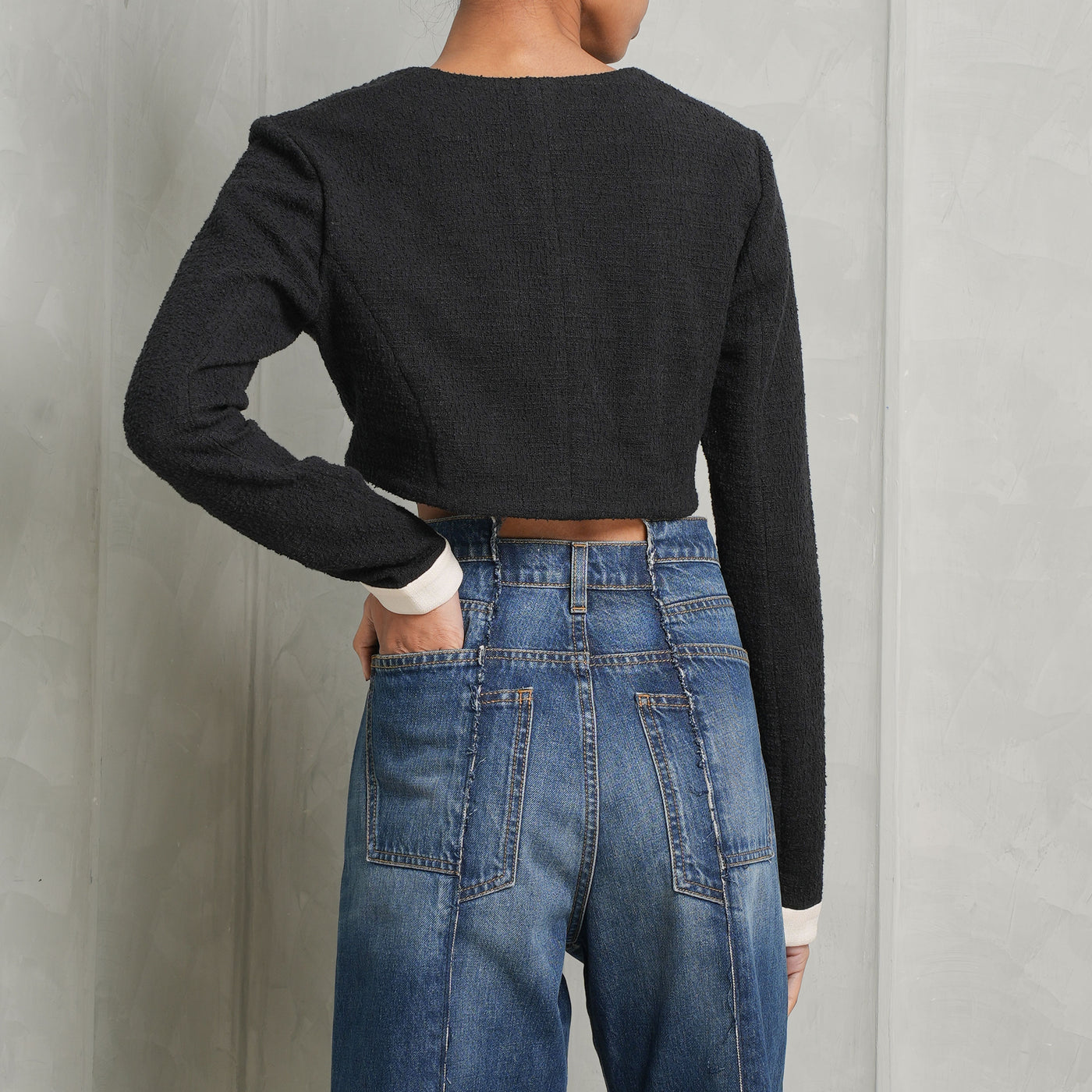 ALEXIS vernazza cropped cardigan long sleeve woolen