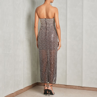 Beaded Midi Tube Dress