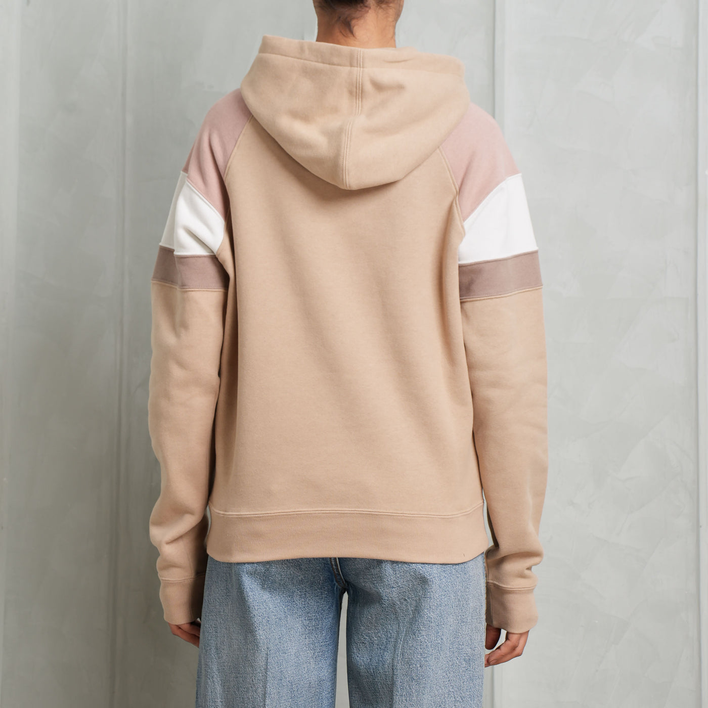 SAINT LAURENT relaxed pink cotton hoodie