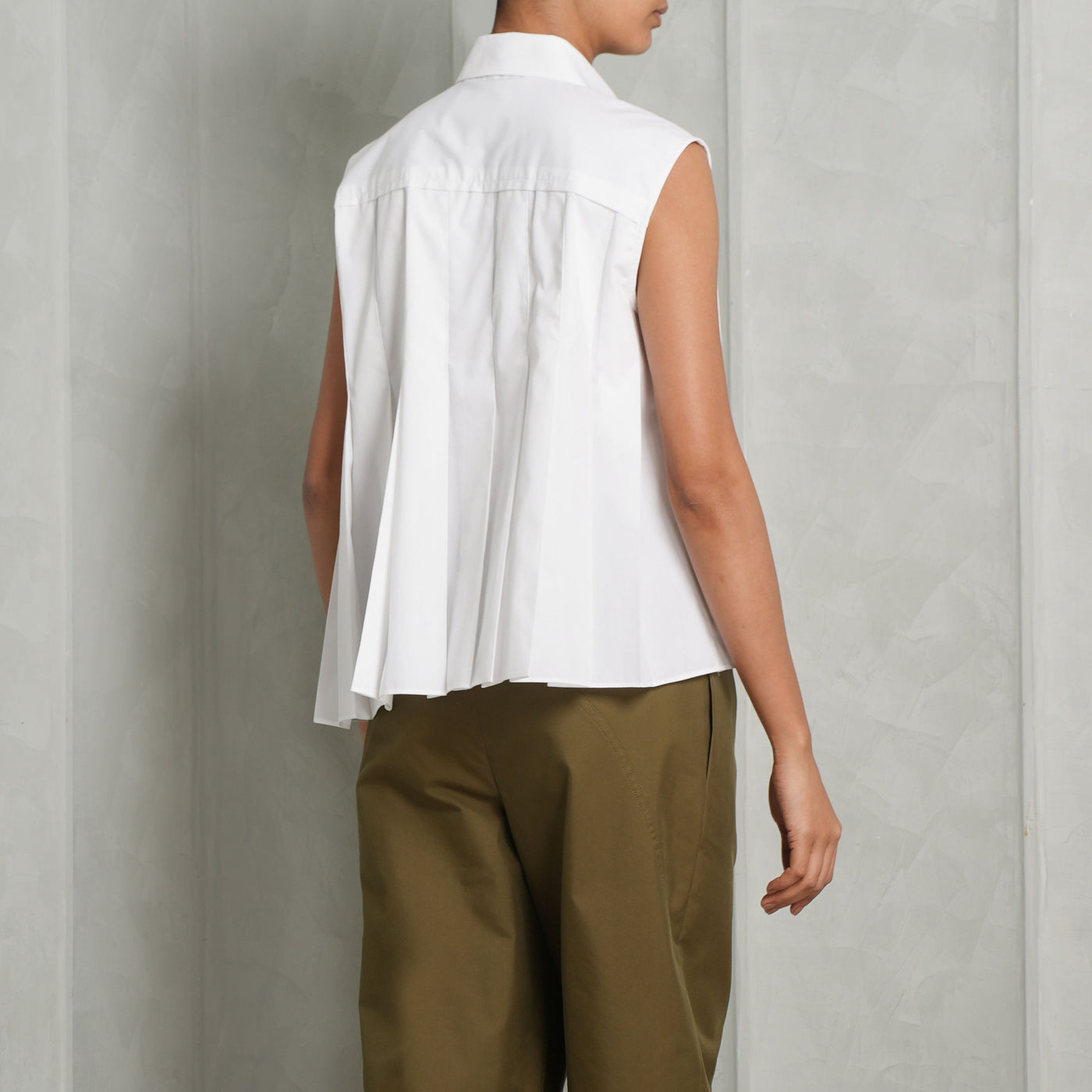 Sacai White Poplin Cotton Shirt