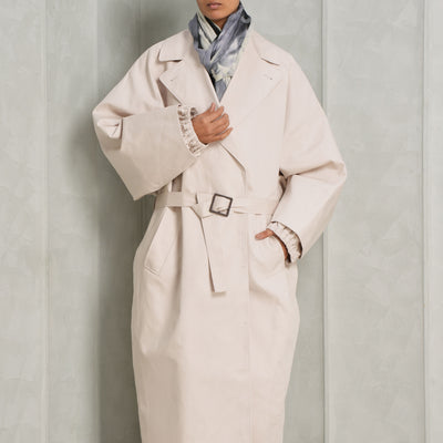 light beige trench coat from jacquemus