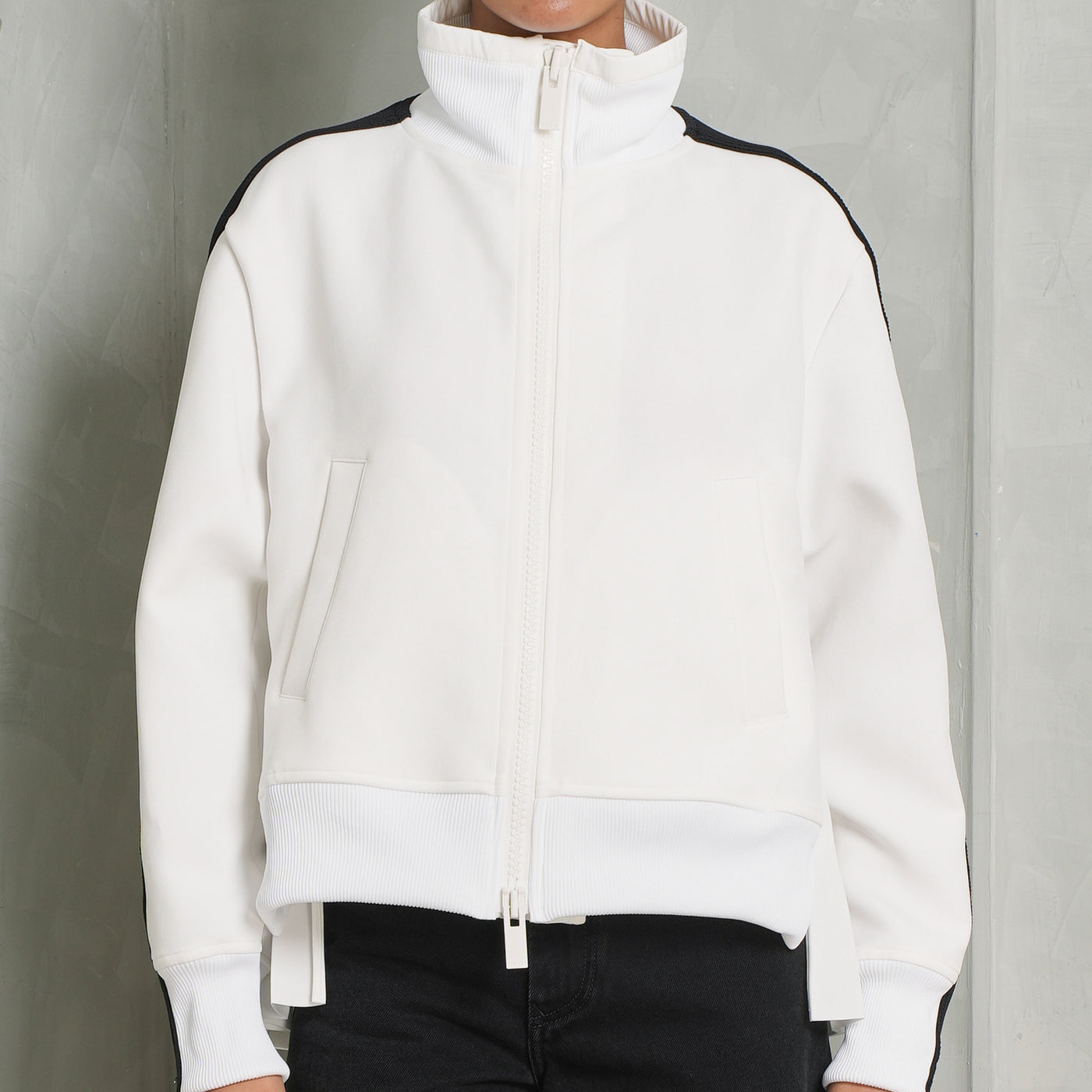 Sacai Black Technical Jersey Blouson