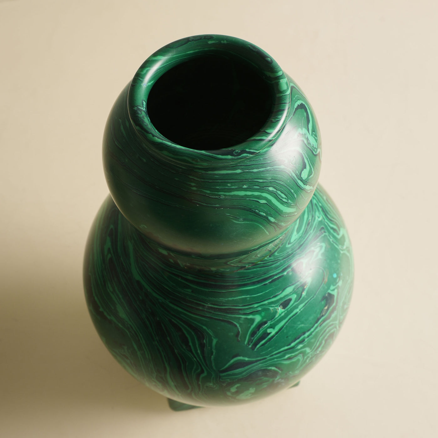 Malechite Resin Vase