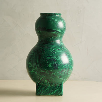 Malechite Resin Vase