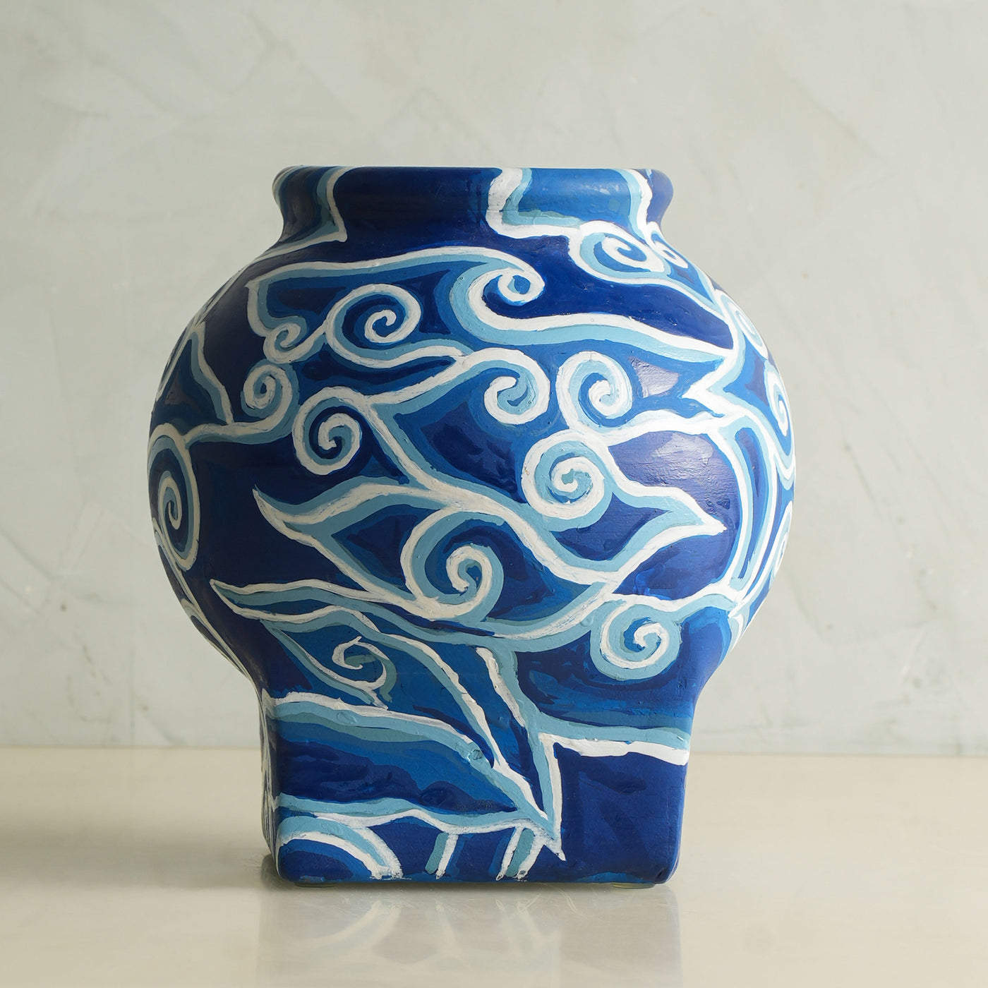 Oriental Clouds Hand Painted Matka