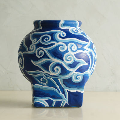 Oriental Clouds Hand Painted Matka