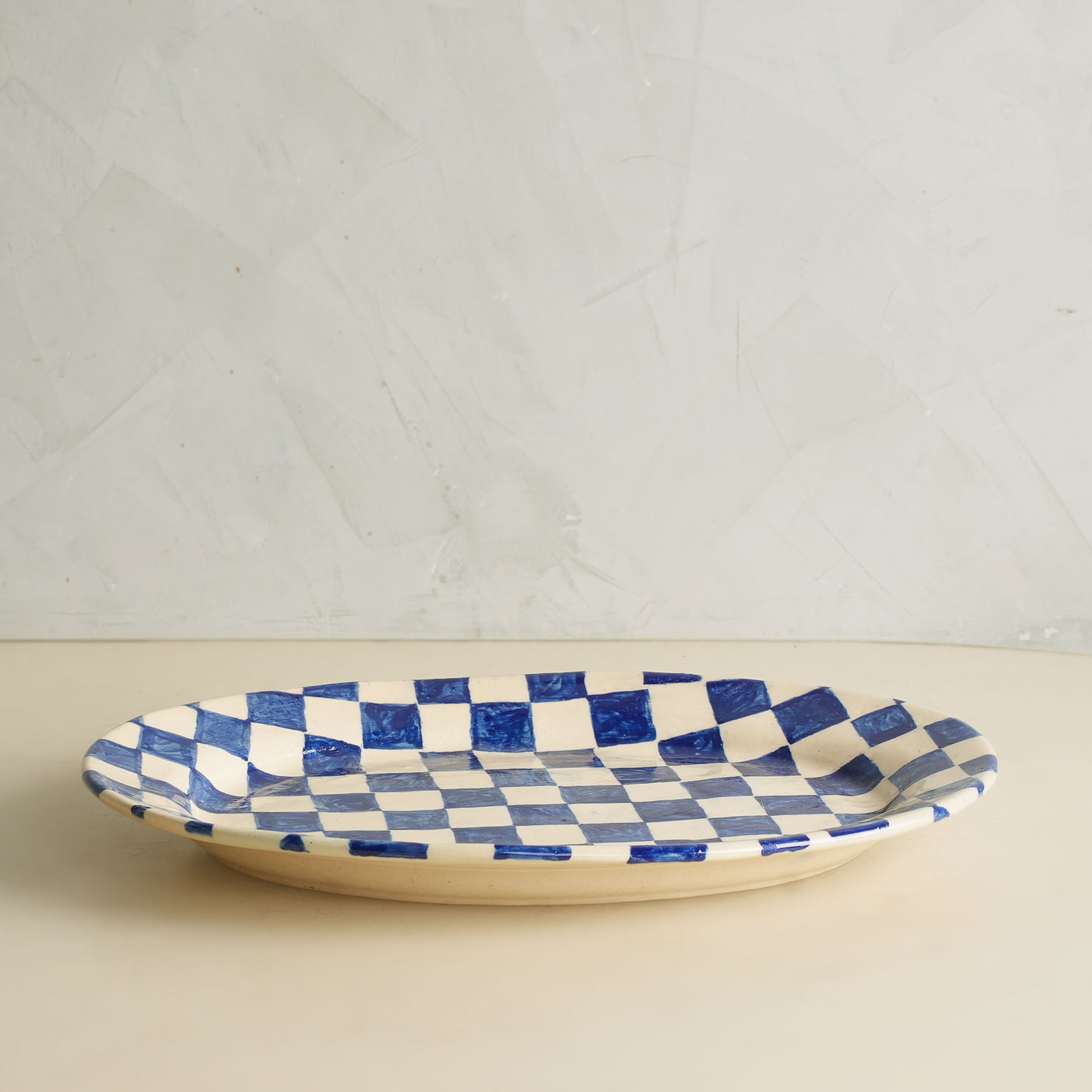 Oval Check Party Platter