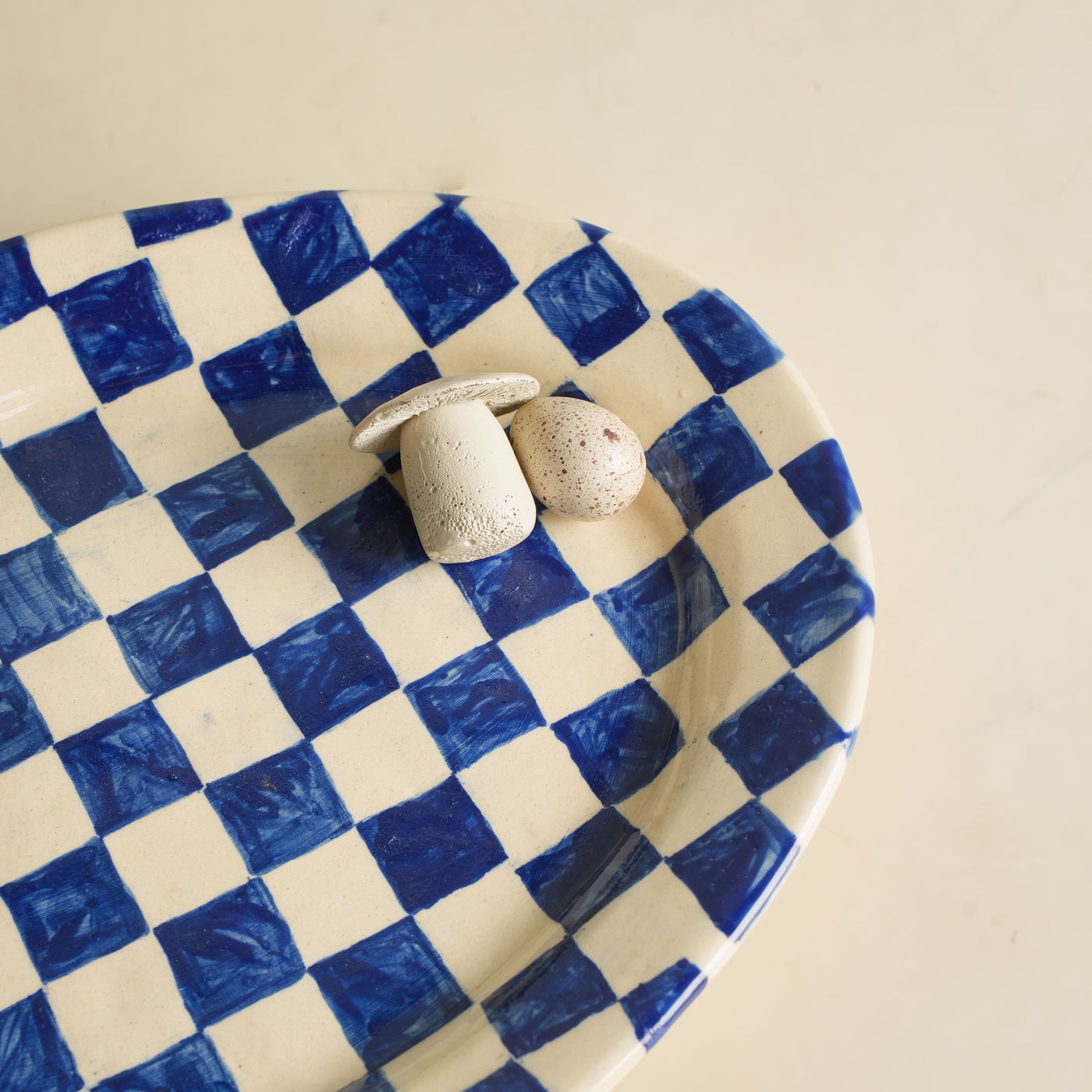 Oval Check Party Platter