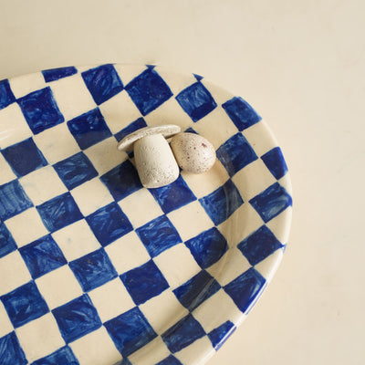 Oval Check Party Platter