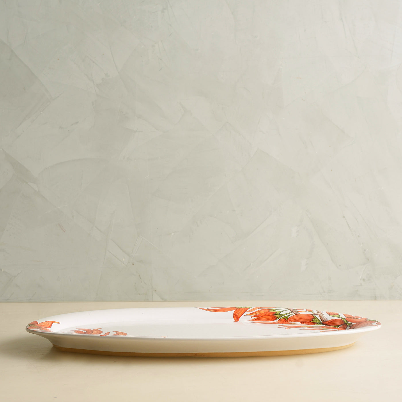 Oval Small Flame Of The Forest Platter