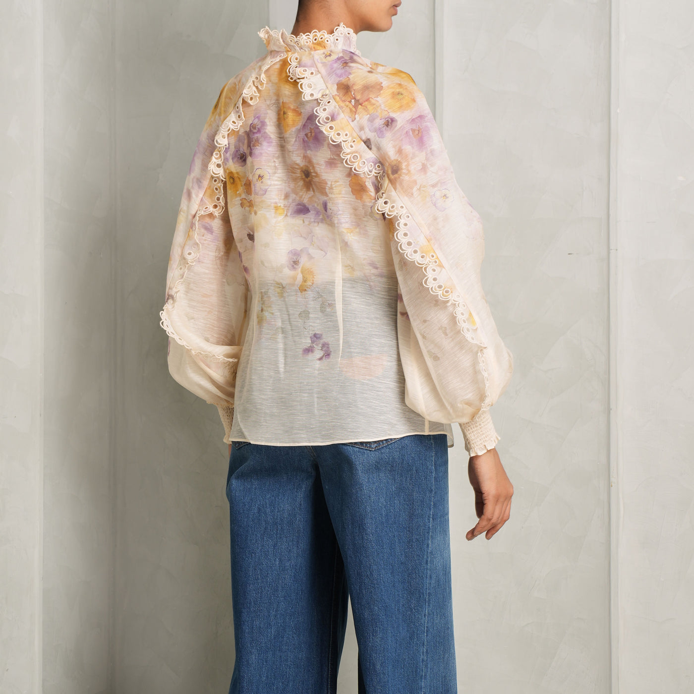 floral blouses zimmermann le mill