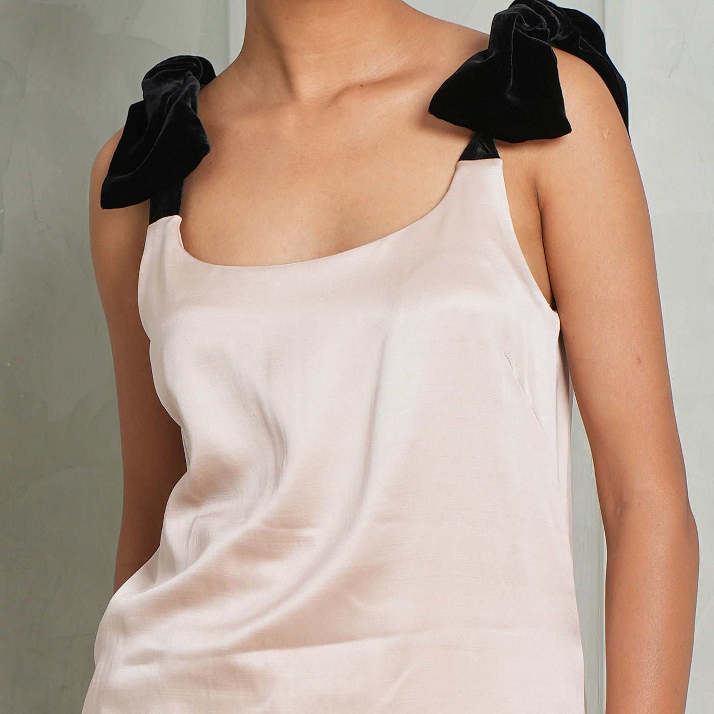 CHLOE  Bow Strap Tank Top dress pink bows