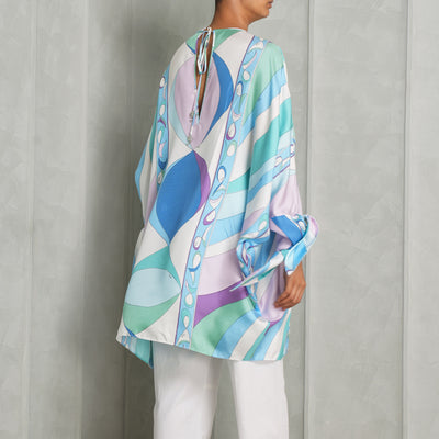 PUCCI Knotted Cuffs Printed Relaxed Kaftan