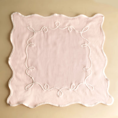 pink embroidered carnival mapkin
