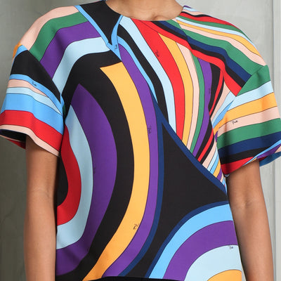 Pucci Multicolor Iride Print Top