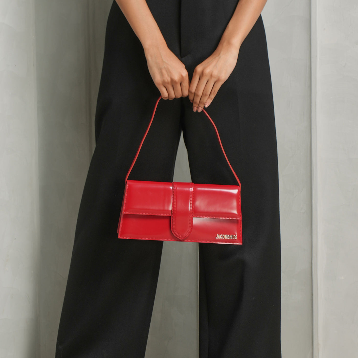 Jacquemus The Long Red Bambino Bag