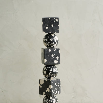 Resin Circle & Tube Candle Stand