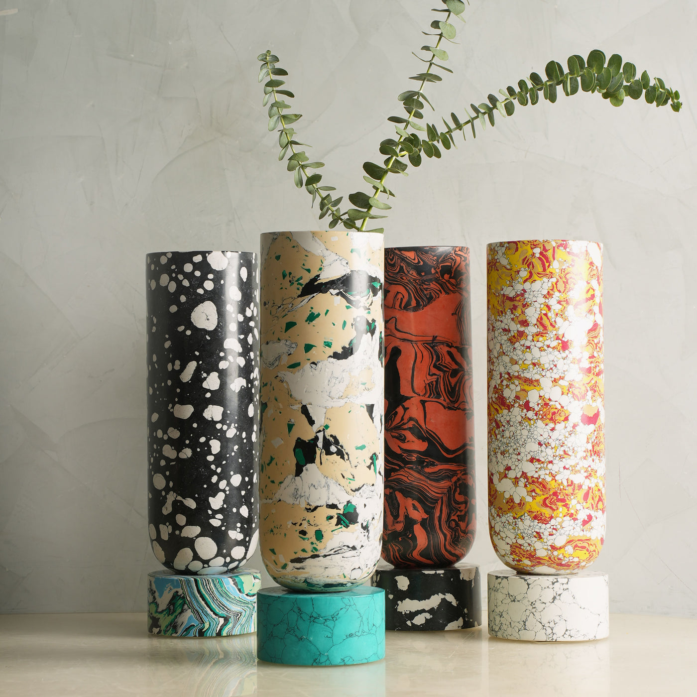 Resin U Shape Terraco Vase