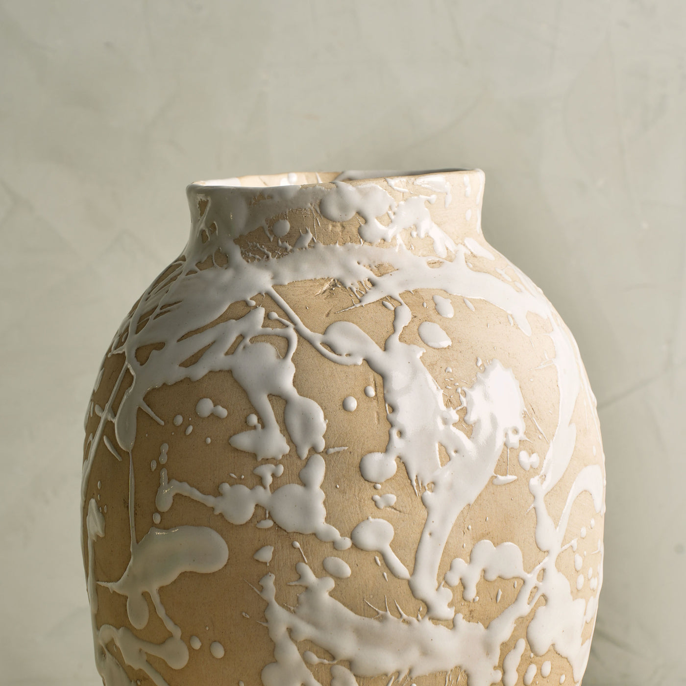 Roman Natural Pollock Glaze Vase