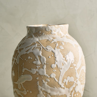 Roman Natural Pollock Glaze Vase