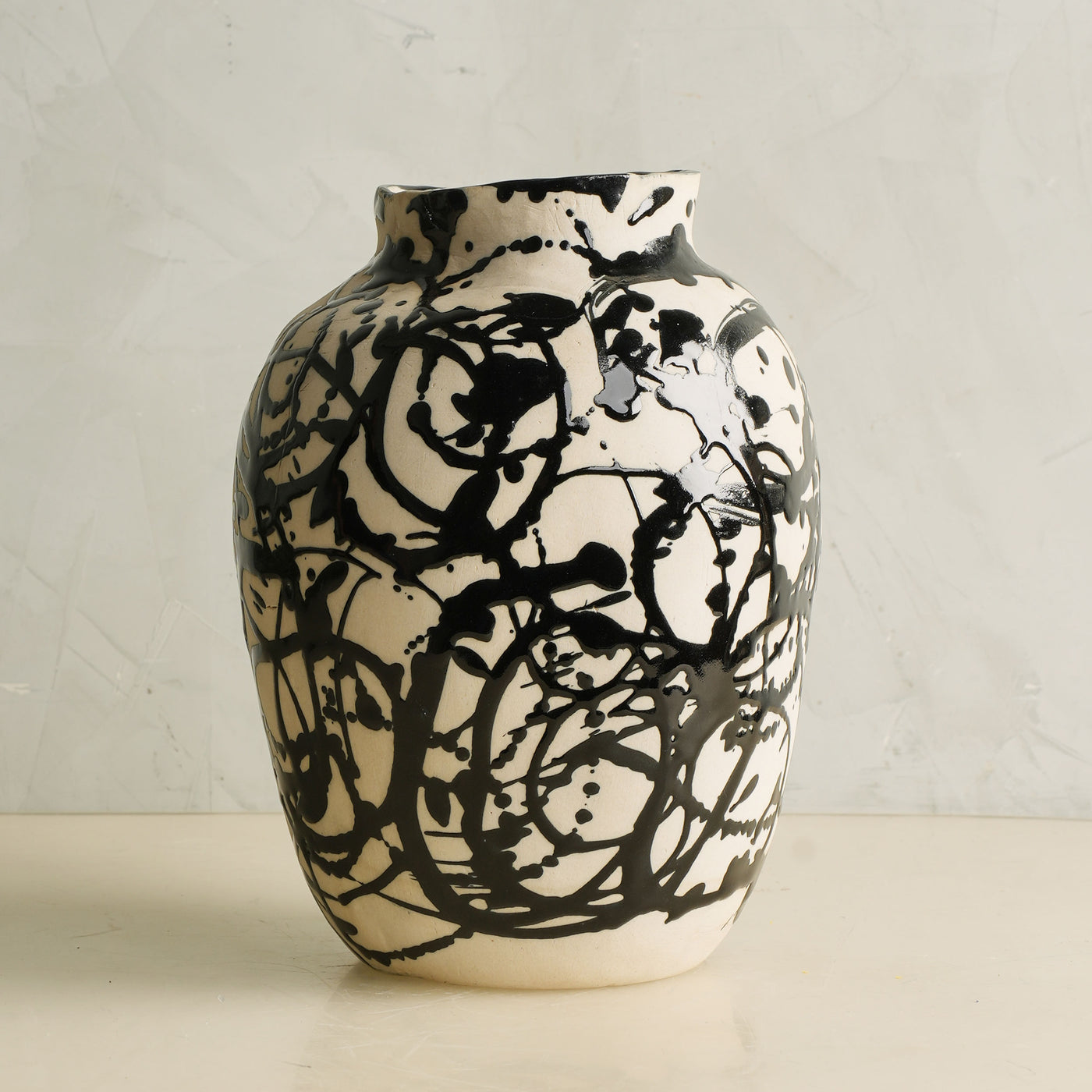 Roman Pollock Black Vase