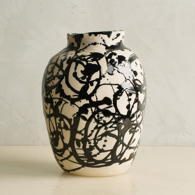 Roman Pollock Black Vase
