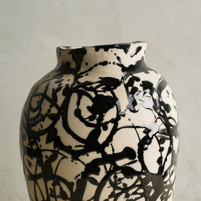 Roman Pollock Black Vase