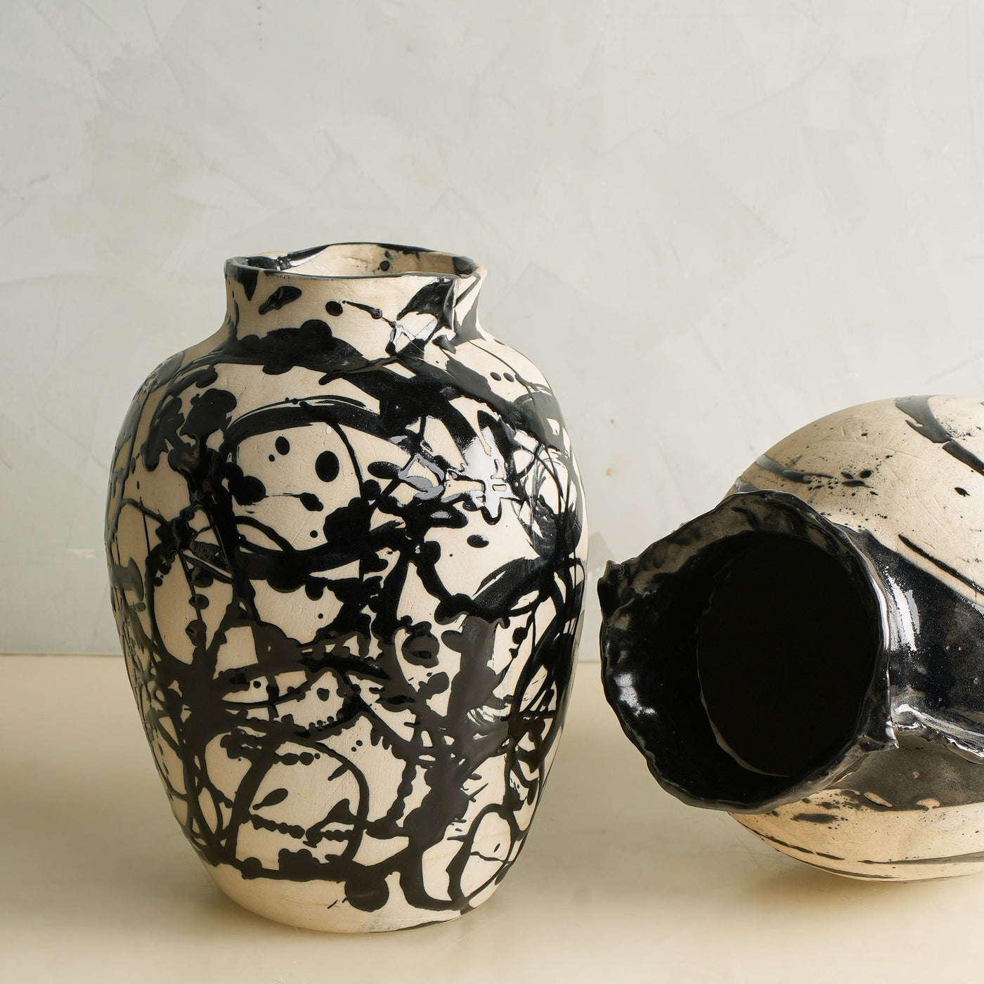 Roman Pollock Black Vase