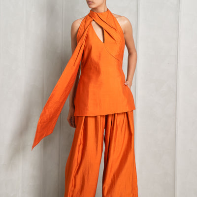 Burnt Orange Top & Pant Set