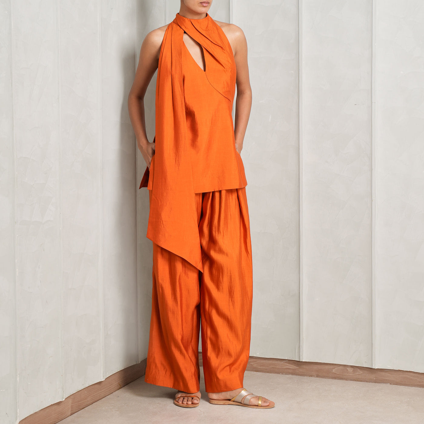 Burnt Orange Top & Pant Set